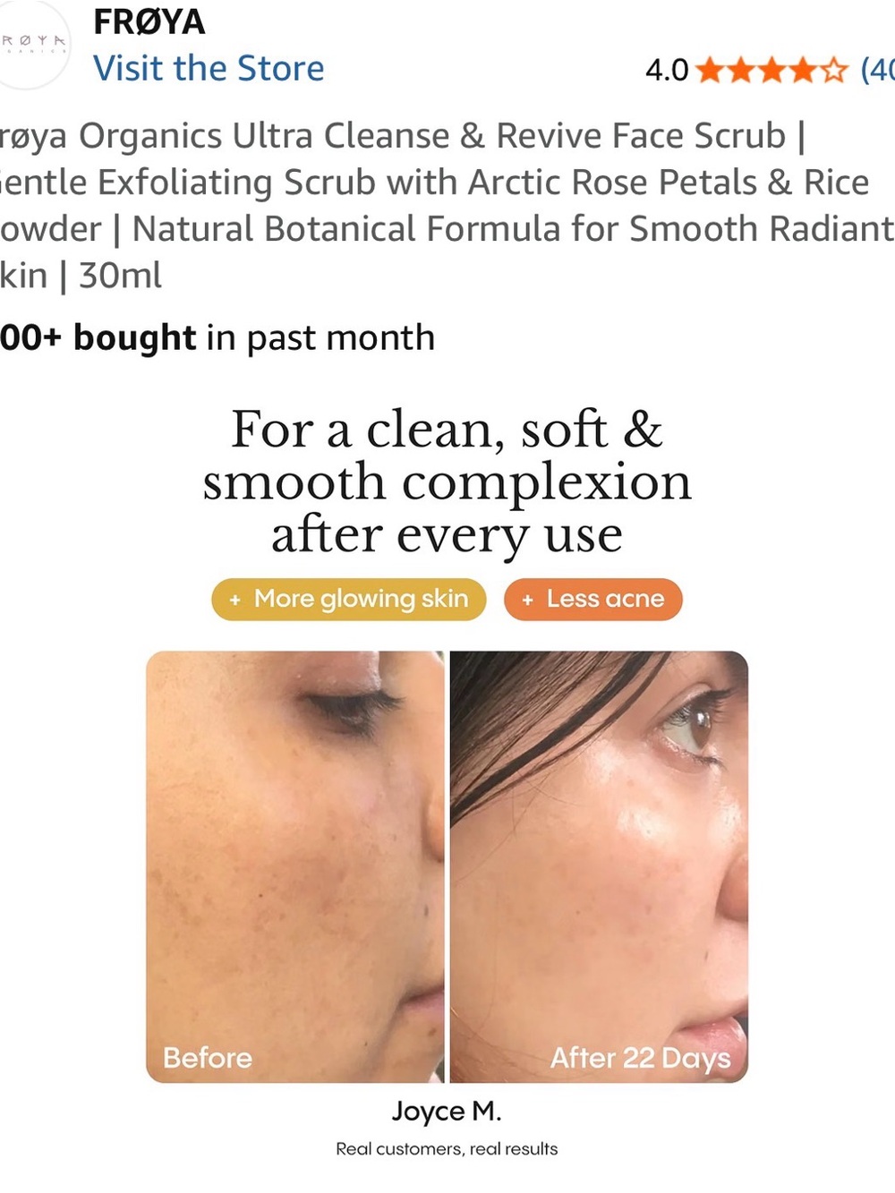 Froya Organics Ultra Cleanse Revive Face Scrub — Brand Nee! - Picture 7 of 8